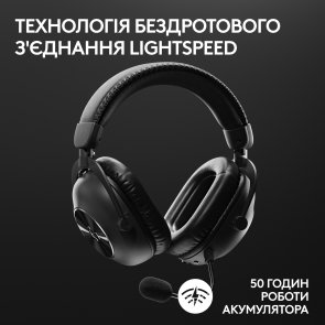 Гарнітура Logitech G Pro X 2 Lightspeed Wireless Black (991-000550)