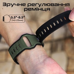 Ремінець Promate for Apple Watch 42/44/45/49 - Siliband-dc Midnightgreen (6959144067391)