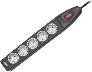 Фото: Мережевий фільтр 2E SP515M5BK 5/5m Black (2E-SP515M5BK) № 2 | KTC