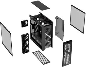 Корпус ASUS ROG Strix Helios II GX601S Black with window (90DC00W0-B39000)