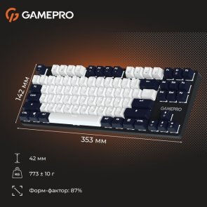 Клавіатура, GamePro Genesis Metallic MK110B Red Switches USB ( Gaming )