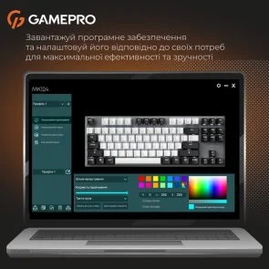 Фото: Клавіатура GamePro Genesis Joker MK124G Red Switches USB Gray № 14 | KTC