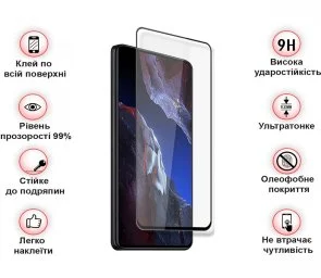 Фото: Захисне скло BeCover for Poco F5 Pro - Black (709744) № 3 | KTC