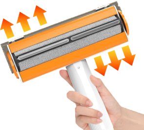 Щітка для видалення шерсті тварин з контейнером Lapka LPK-18