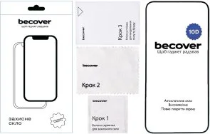 Фото: Захисне скло BeCover 10D for Nothing Phone 2a Plus Black (713576) № 2 | KTC