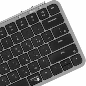 Клавіатура компактна Keychron B1 Pro ENG/UKR WL/BT/USB Space Gray (B1P-K1-UA)