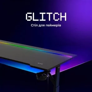 Фото: Стіл для геймерів Proove Gaming Glitch Black (GTGL00140101) № 11 | KTC
