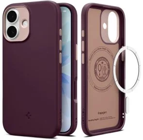 Фото: Чохол Spigen for Apple iPhone 17 - Nano Pop MagFit Burgundy Bean (ACS10365) № 2 | KTC