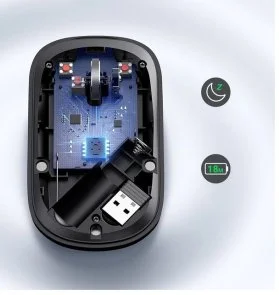 Фото: Миша UGREEN MU001 Wireless Black (90372) № 8 | KTC