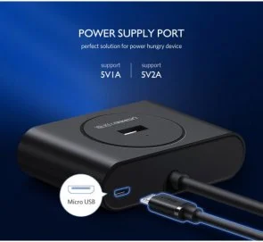 Фото: USB-хаб UGREEN CR113 Black (40850) № 2 | KTC