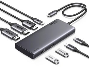 USB-хаб UGREEN CM639 Grey (35625)