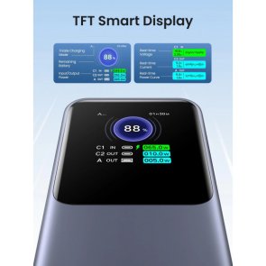 Батарея універсальна UGREEN PB722 25000mAh 200W Gray (35525B)