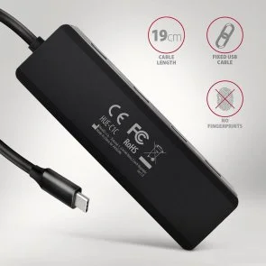Фото: USB-хаб Axagon HUE-C1C Black № 5 | KTC