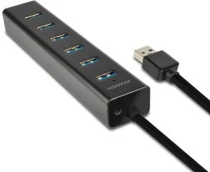 Фото: USB-хаб Axagon HUE-SA7BP Black № 2 | KTC