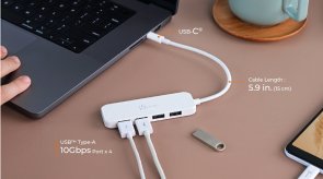 USB-хаб J5create JCH341EW-N White