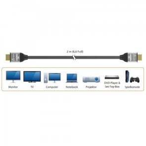 Кабель J5create v2.1 HDMI / HDMI 2m Black (JDC53-N)