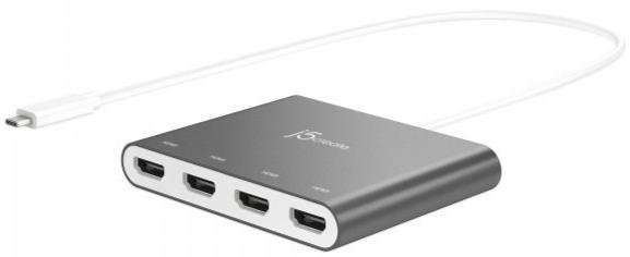 Перехідник J5create Type-C / 4xHDMI (JCA366-N)