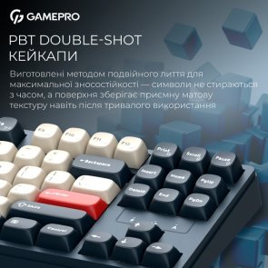 Клавіатура GamePro Asgard Ragnar MK285BL WL/BT/USB Blue