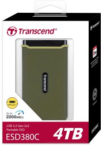 Зовнішній SSD-накопичувач Transcend ESD380C 4TB Military Green (TS4TESD380C)