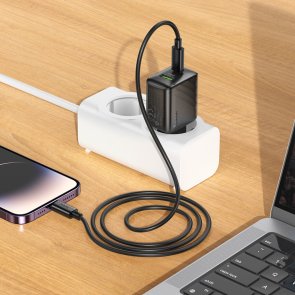Зарядний пристрій Hoco CS25A Rico PD QC3.0 20W Black (6942007639781)