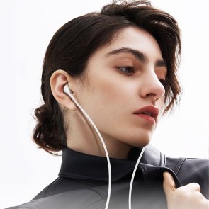 Гарнітура вкладиші Hoco M115 Lightning, White