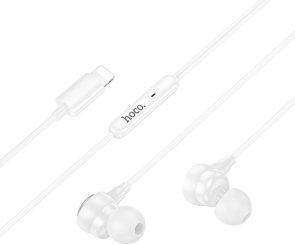 Гарнітура вакуумні Hoco M116 Lightning, White