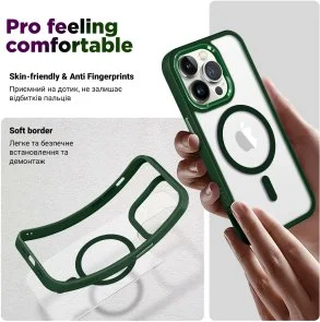 Фото: Чохол ArmorStandart for Apple iPhone 13 - Unit MagSafe Dark Green (ARM66938) № 2 | KTC