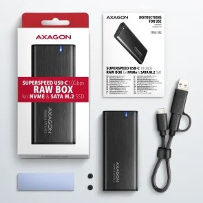 Фото: Кишеня зовнішня Axagon EEM2-SB2 Black № 3 | KTC