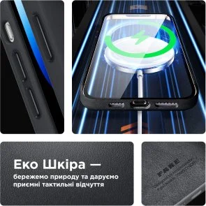 Фото: Чохол ArmorStandart for Apple iPhone 14 - FAKE Leather Case Black (ARM64391) № 4 | KTC
