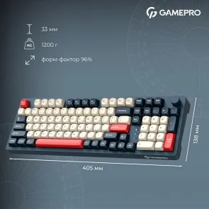 Фото: Клавіатура GamePro Asgard Drakkar MK305BL WL/BT/USB Blue № 19 | KTC