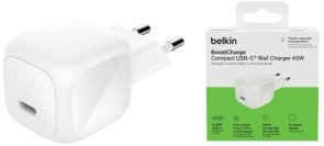 Зарядний пристрій Belkin BoostCharge Compact PD 45W White (WCA013KQWH)