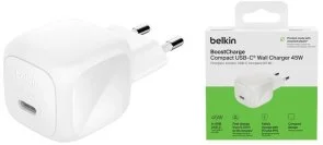 Фото: Зарядний пристрій Belkin BoostCharge Compact PD 45W White (WCA013KQWH) № 4 | KTC