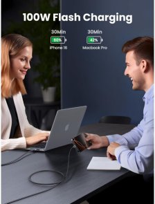 Кабель USB (Type-C/Type-C) 3м, Ugreen L512, 100W, Grey