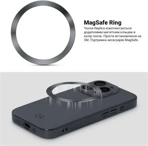 Фото: Чохол ArmorStandart for Apple iPhone 13 Pro - Replica MagSafe Black (ARM76186) № 4 | KTC