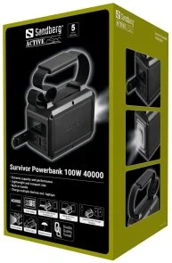 Фото: Батарея універсальна Sandberg Survivor 40000mAh 100W Black (421-14) № 3 | KTC