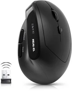 Фото: Миша Real-EL RM-490W Wireless Black (EL123200058) № 2 | KTC