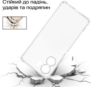 Фото: Чохол BeCover for Oppo A5x 4G/5G - Anti-Shock Clear (713814) № 4 | KTC