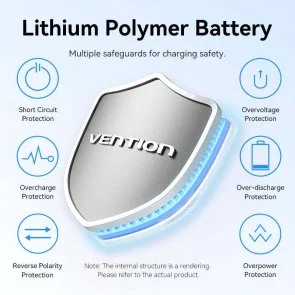 Фото: Батарея універсальна Vention FHZL0 10000mAh 22.5W Gradient Blue № 11 | KTC
