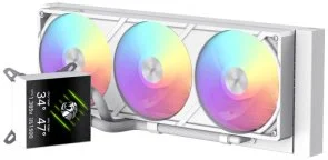 Фото: Система рідинного охолодження Gamemax GLACIER 360 LCD WH № 4 | KTC