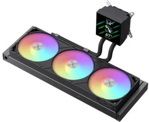 Фото: Система рідинного охолодження Gamemax GLACIER 360 LCD BK № 5 | KTC
