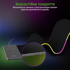 Фото: Килимок Vertux RaftPad-Qi Black (6959144051642) № 4 | KTC