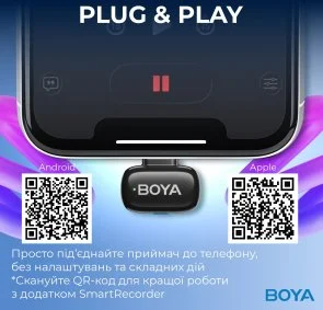 Фото: Радіосистема BOYA mini-14 Type-C Black № 12 | KTC