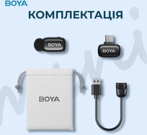 Фото: Радіосистема BOYA mini-16 Type-C Black № 16 | KTC