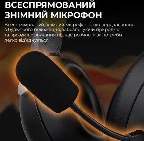 Фото: Гарнітура Ajazz AHM08 Max WL/BT Black/Grey/Yellow (AHM08-MAX-BGY) № 14 | KTC