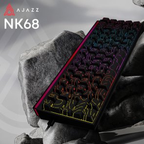 Клавіатура, Ajazz NK68 Red Switch Side Contour ENG/UKR USB, Black ( Gaming )