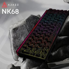 Фото: Клавіатура Ajazz NK68 Red Switch Side Contour USB Black (NK68-R-S-B) № 6 | KTC