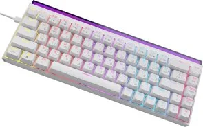 Фото: Клавіатура Ajazz NK68 Red Switch USB White (NK68-R-W) № 4 | KTC