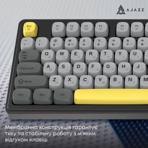 Клавіатура Ajazz AF98 USB Black/Gray/Yellow (AF98-BGY)