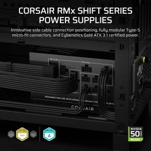 Фото: Блок живлення Corsair 1000W RM1000x SHIFT Fully Modular (CP-9020300-EU) № 4 | KTC