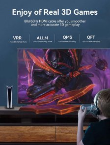 Кабель Vention HDMI/HDMI 1.5m 8K Blue Aluminum Alloy Type (ALGLG)